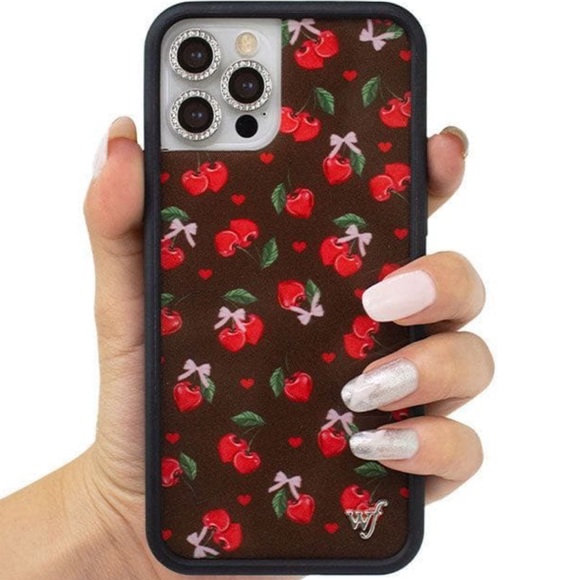 iPhone 12 Pro Max Chocolate Cherries Wildflower Case - Picture 1 of 5